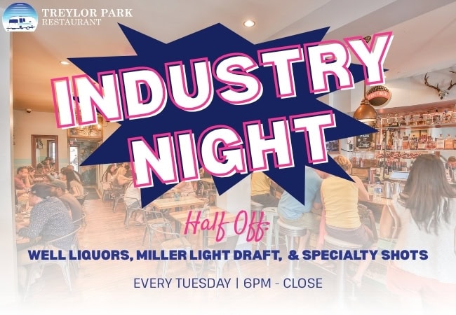 savannah industry night. Half off well liquors, miller light draft, and specialty shots from 6 pm - close on Tuesday.